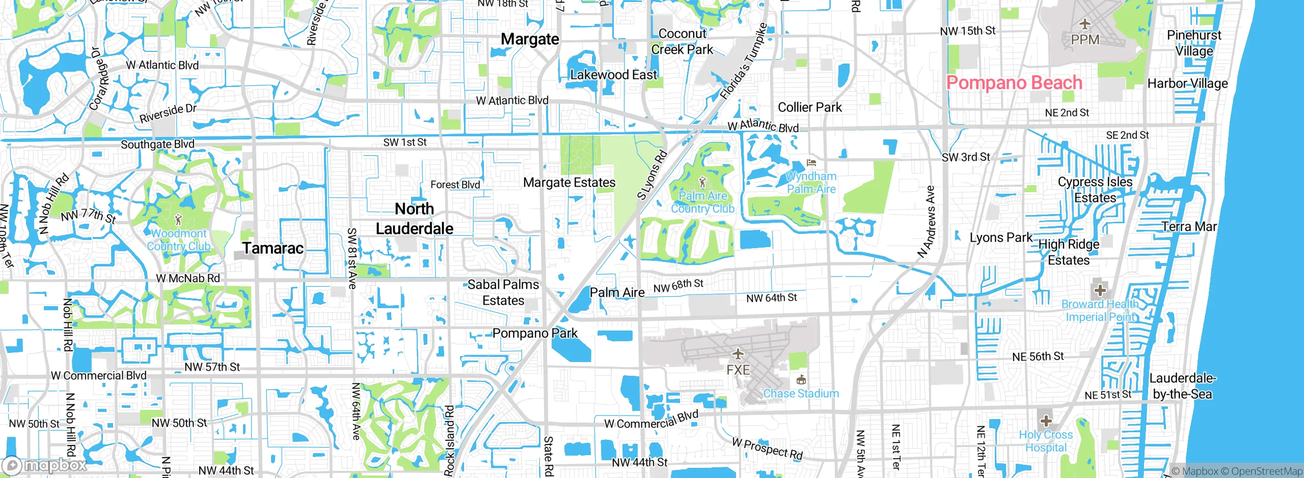 Map showing approximate location