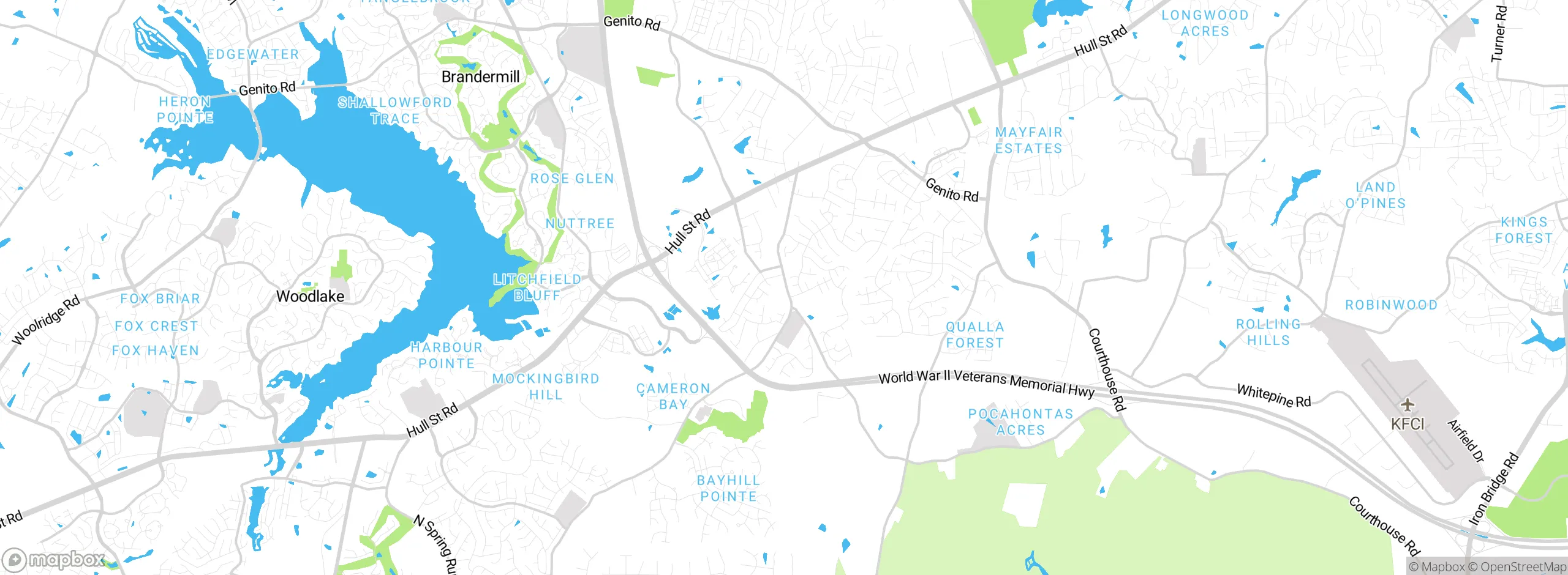 Map showing approximate location