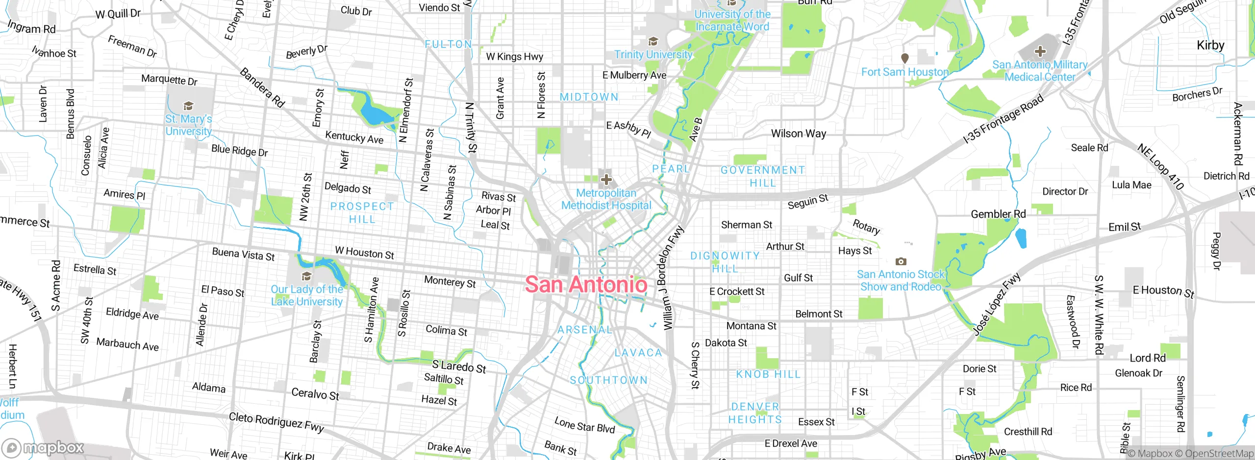 Map showing approximate location