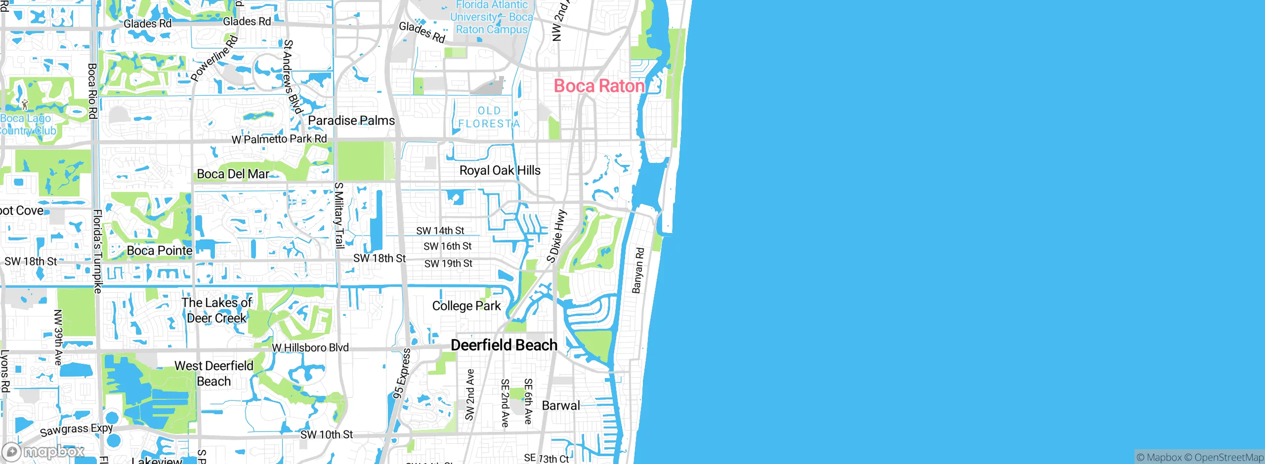 Map showing approximate location