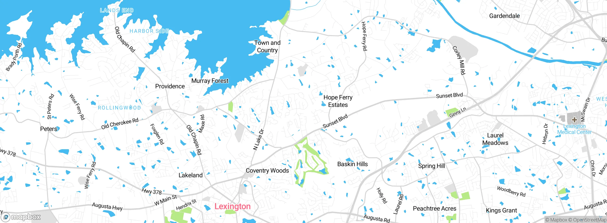 Map showing approximate location