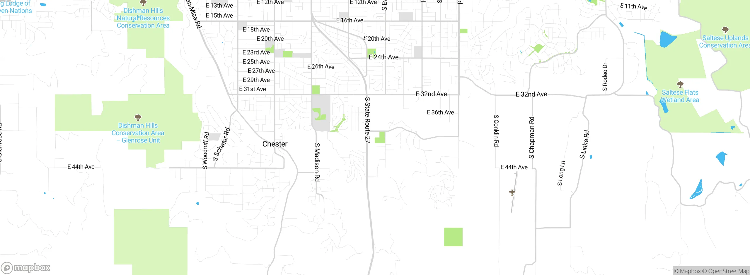 Map showing approximate location