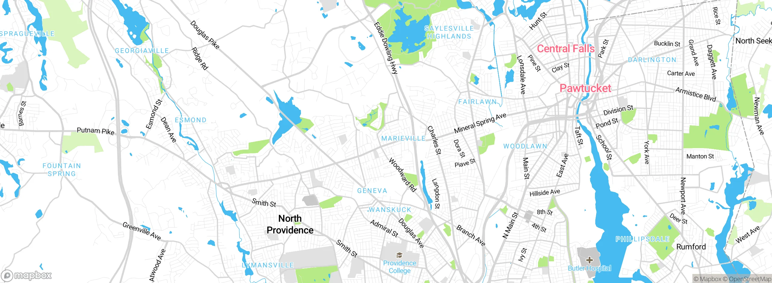 Map showing approximate location
