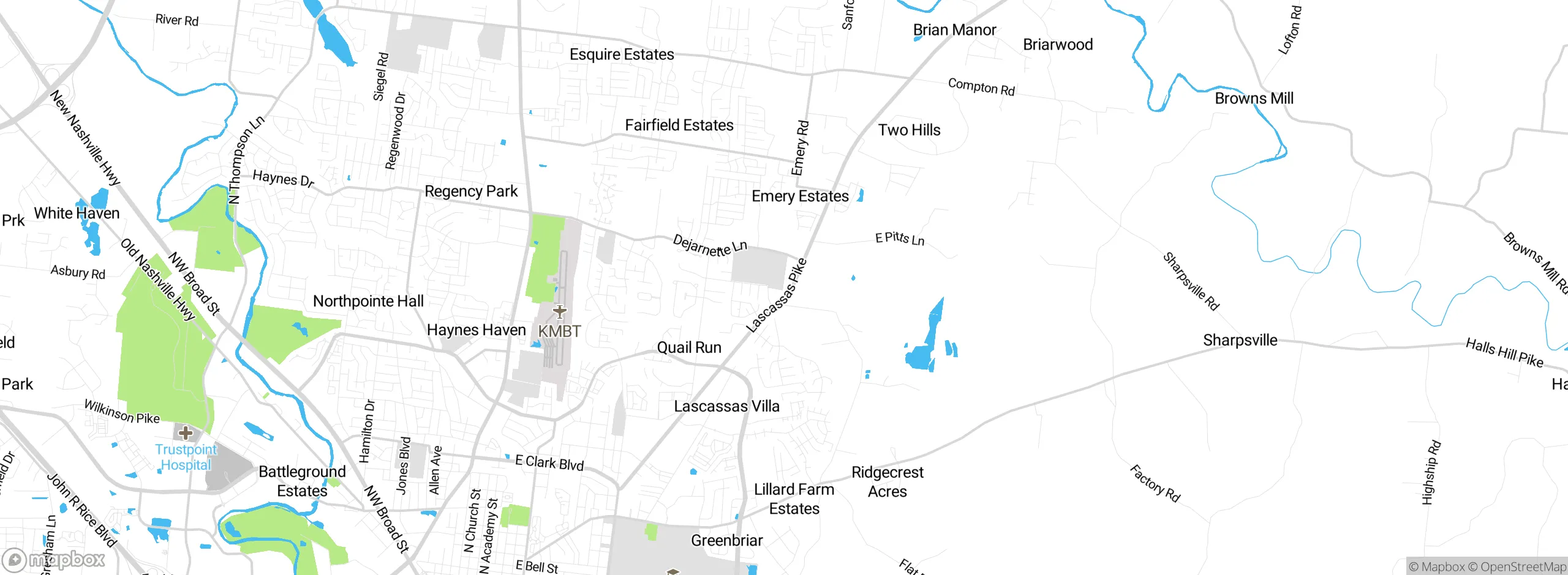 Map showing approximate location