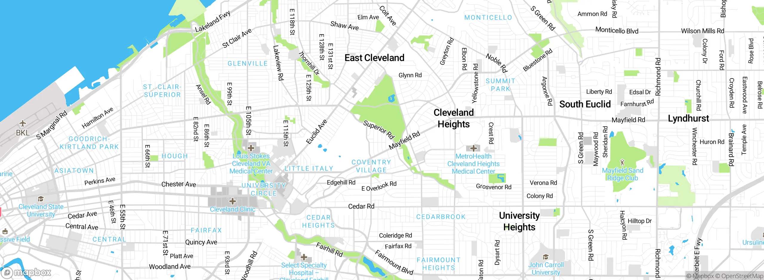 Map showing approximate location