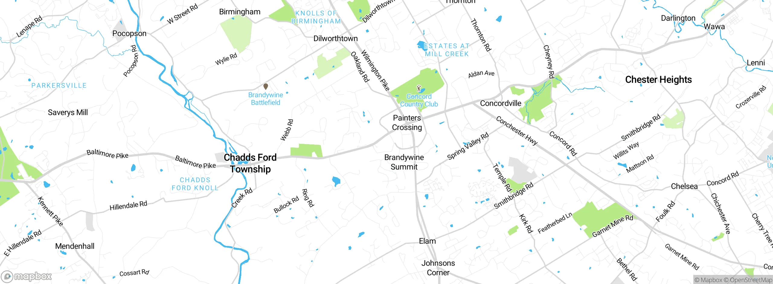 Map showing approximate location