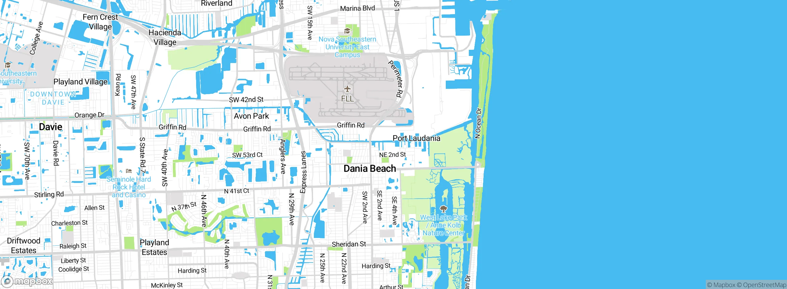 Map showing approximate location