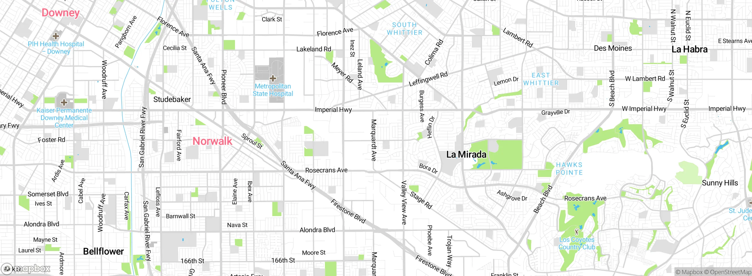 Map showing approximate location