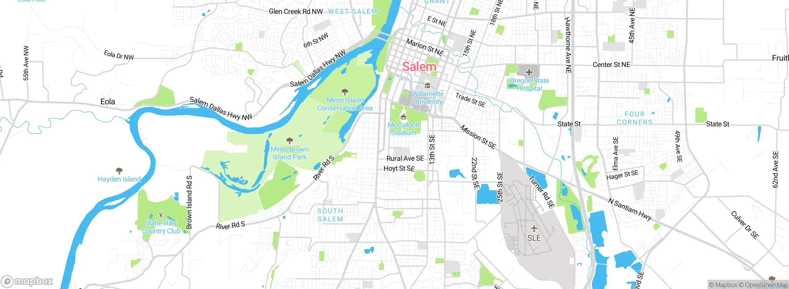 Map showing approximate location