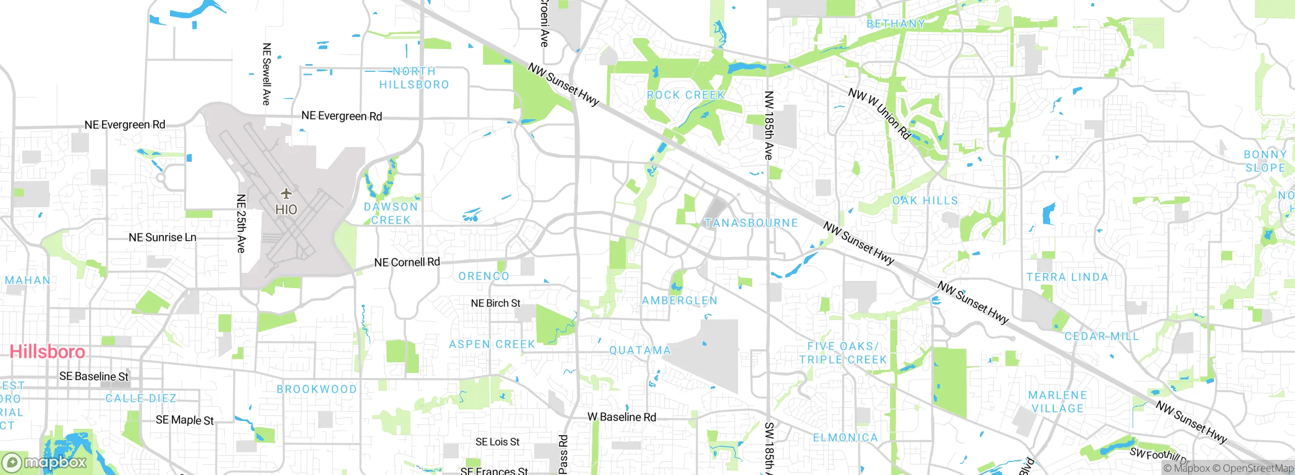 Map showing approximate location