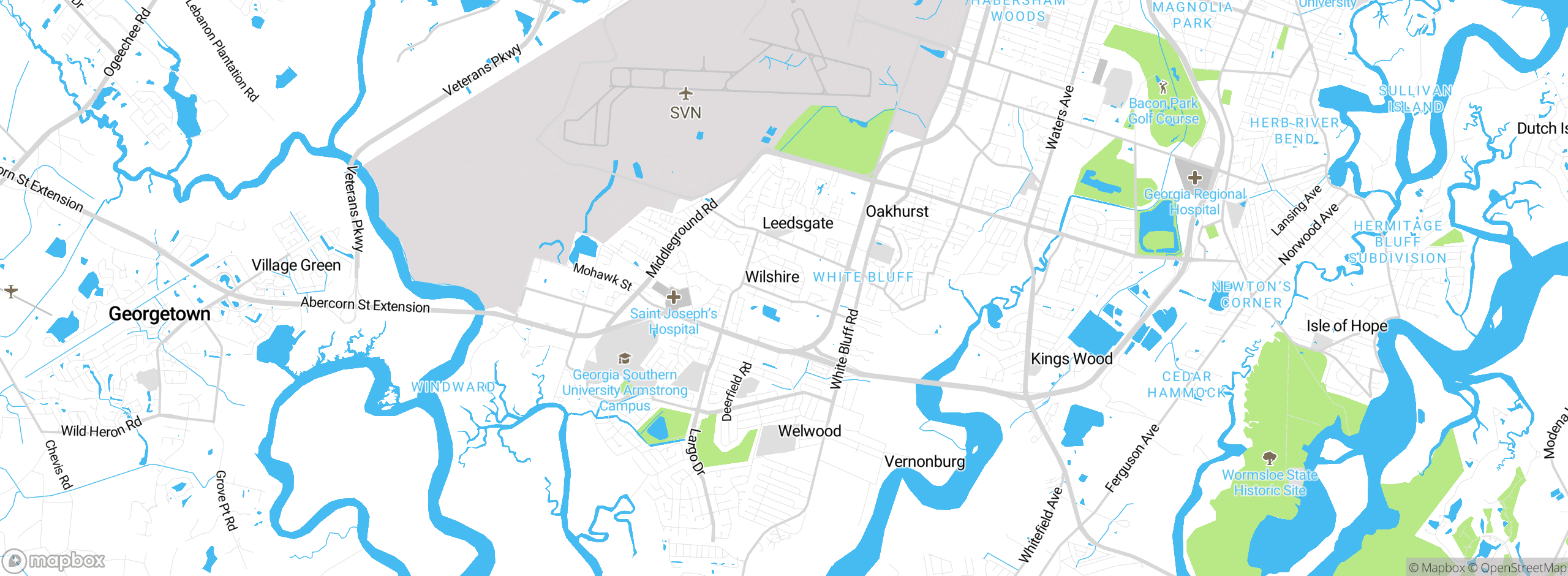 Map showing approximate location