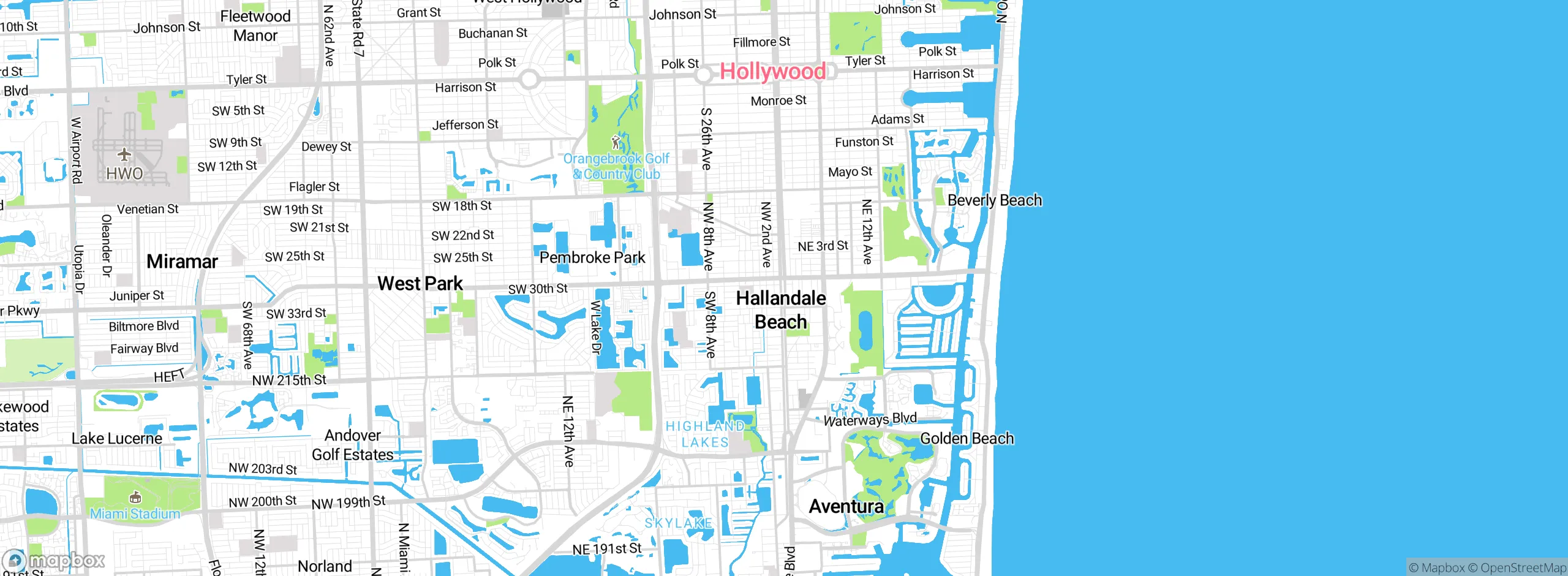 Map showing approximate location