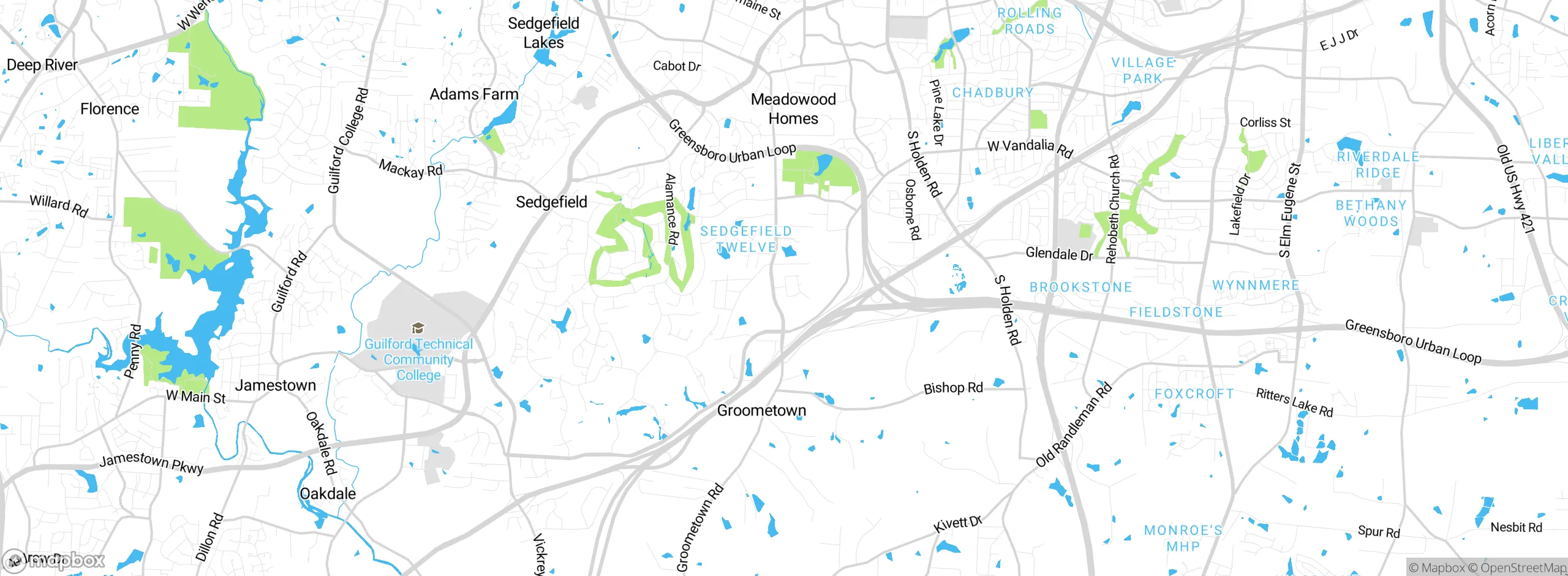 Map showing approximate location