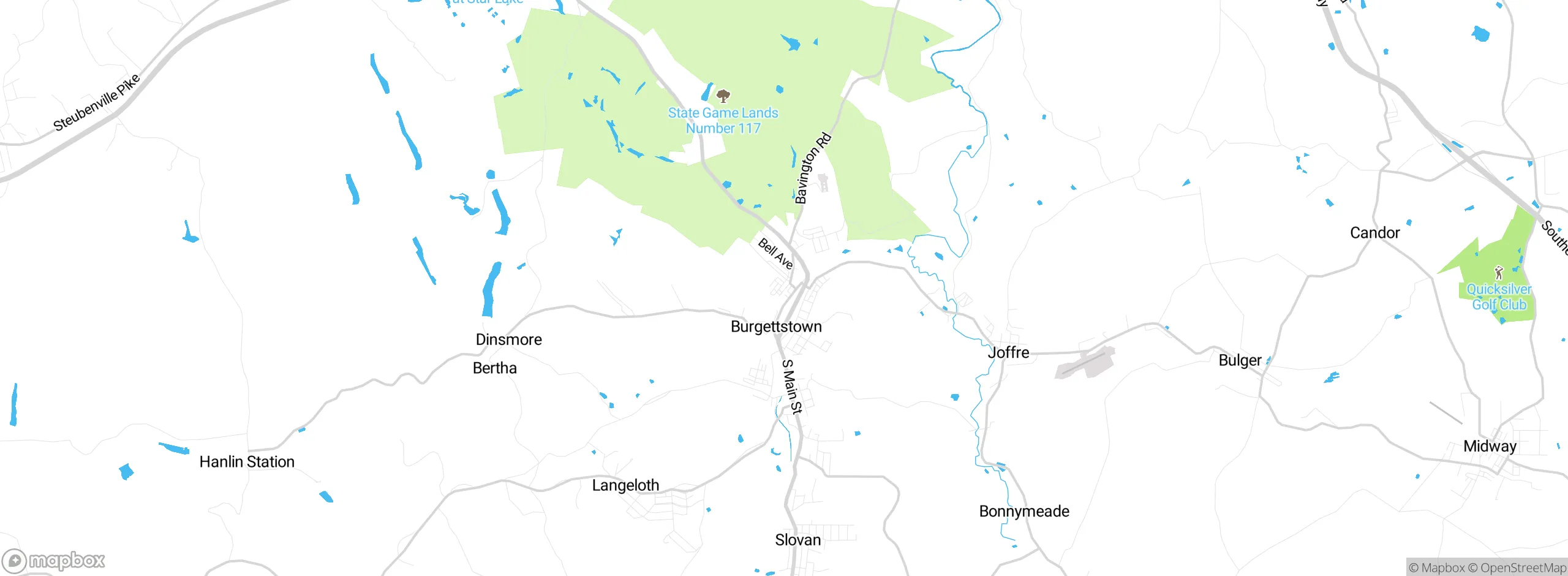 Map showing approximate location