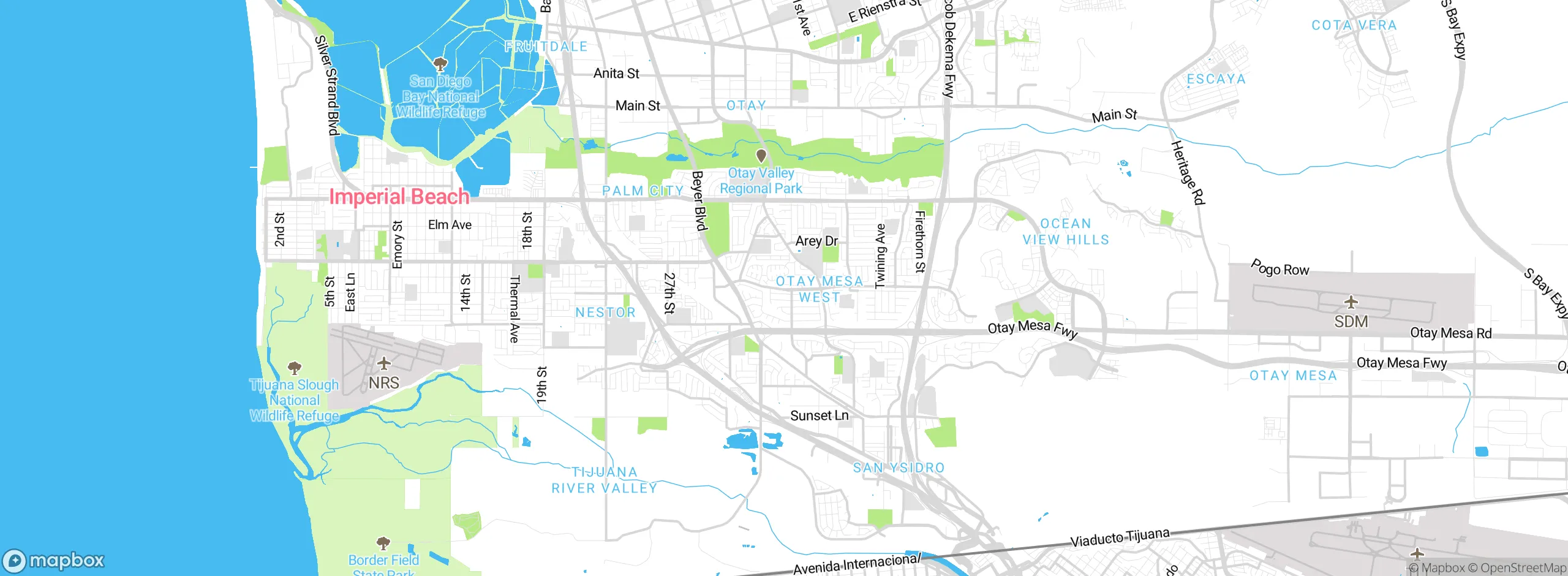 Map showing approximate location