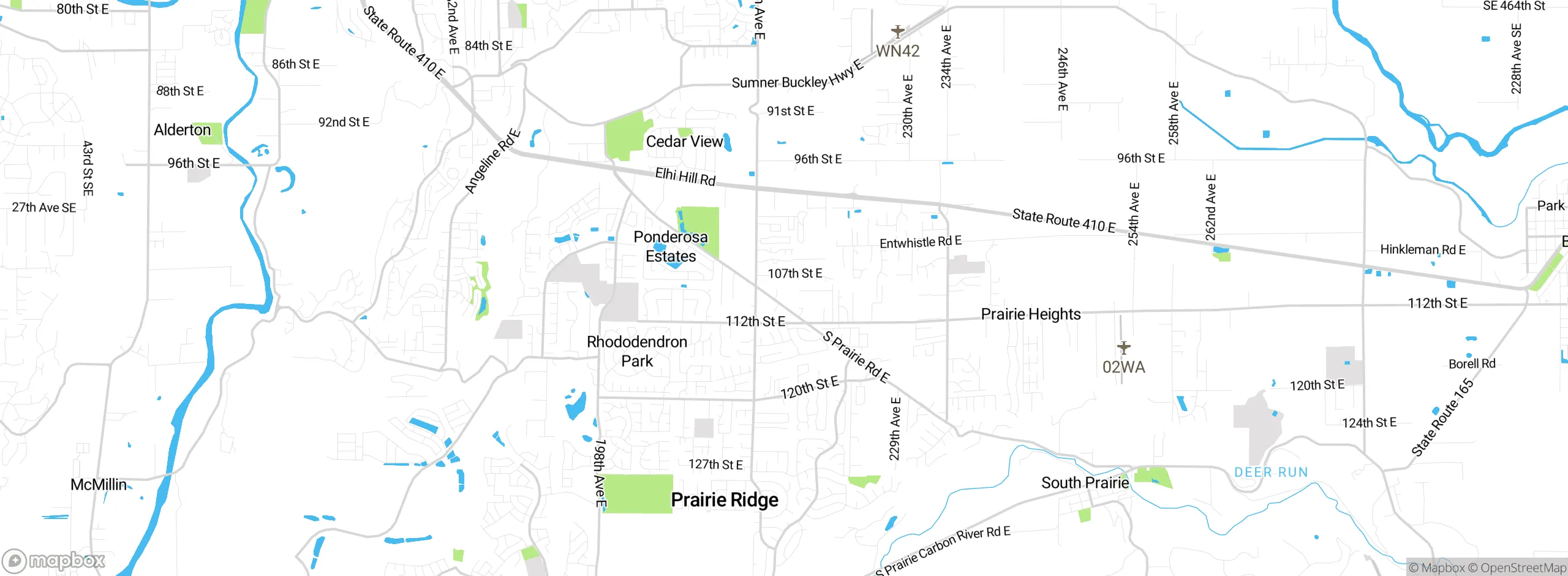 Map showing approximate location