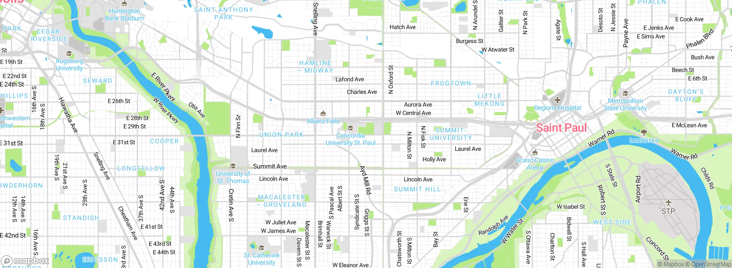 Map showing approximate location
