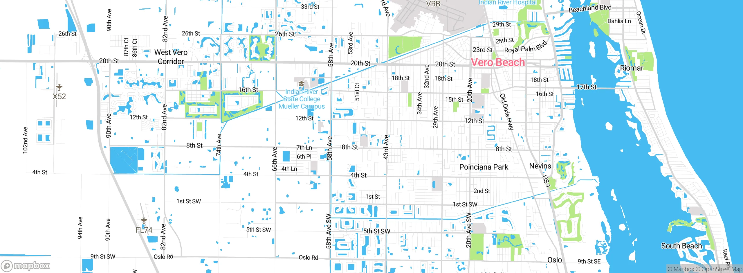 Map showing approximate location