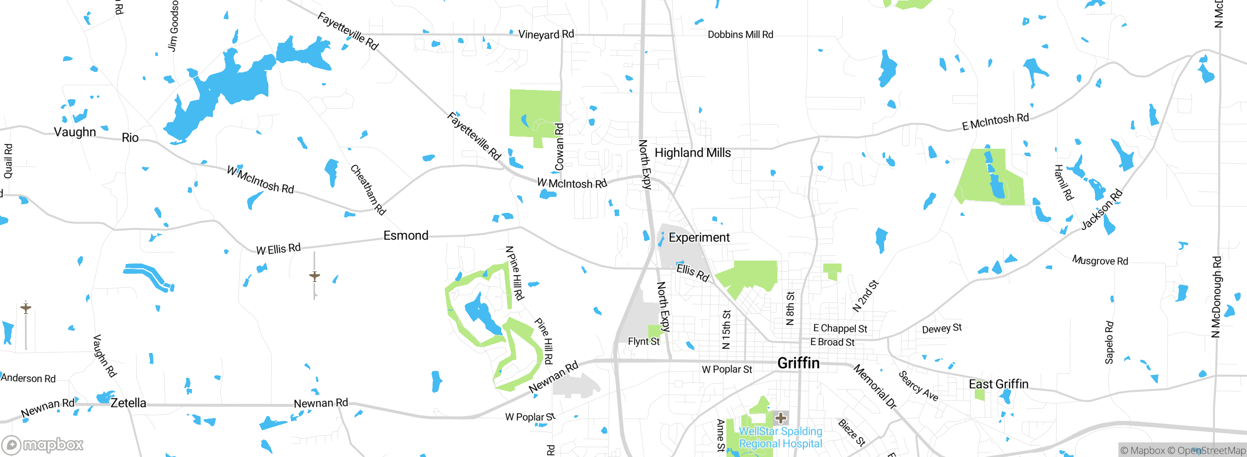 Map showing approximate location