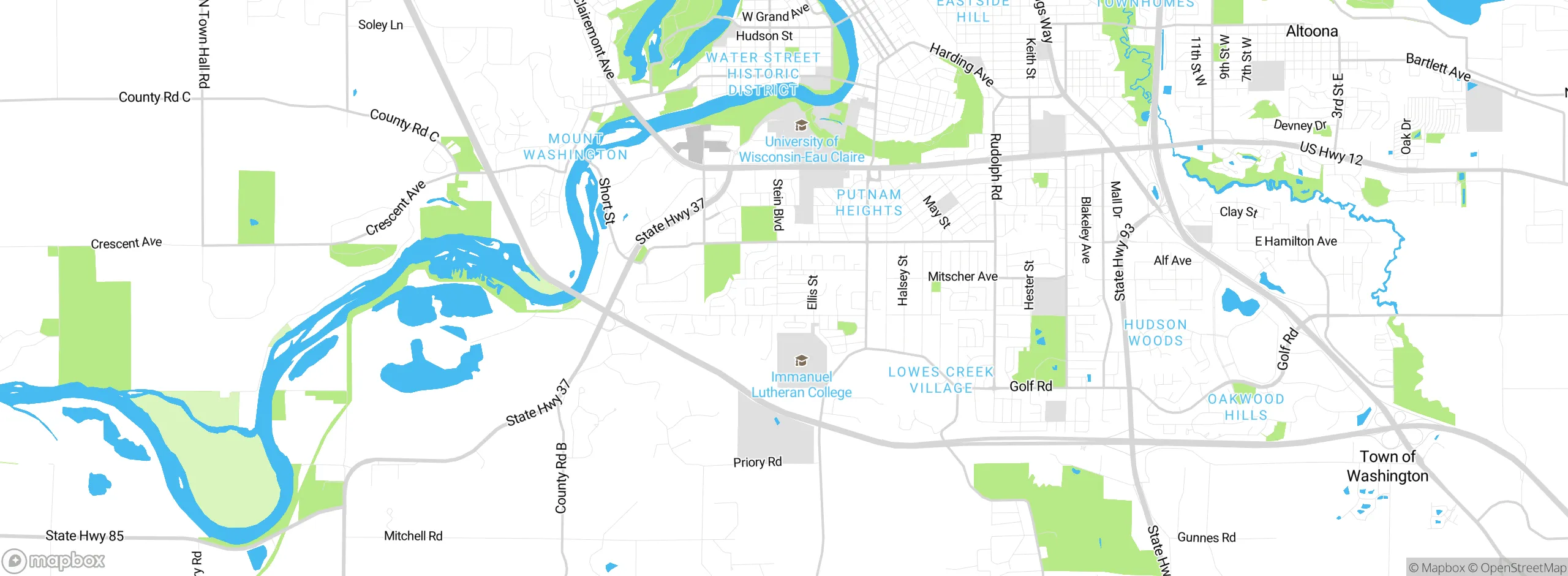 Map showing approximate location