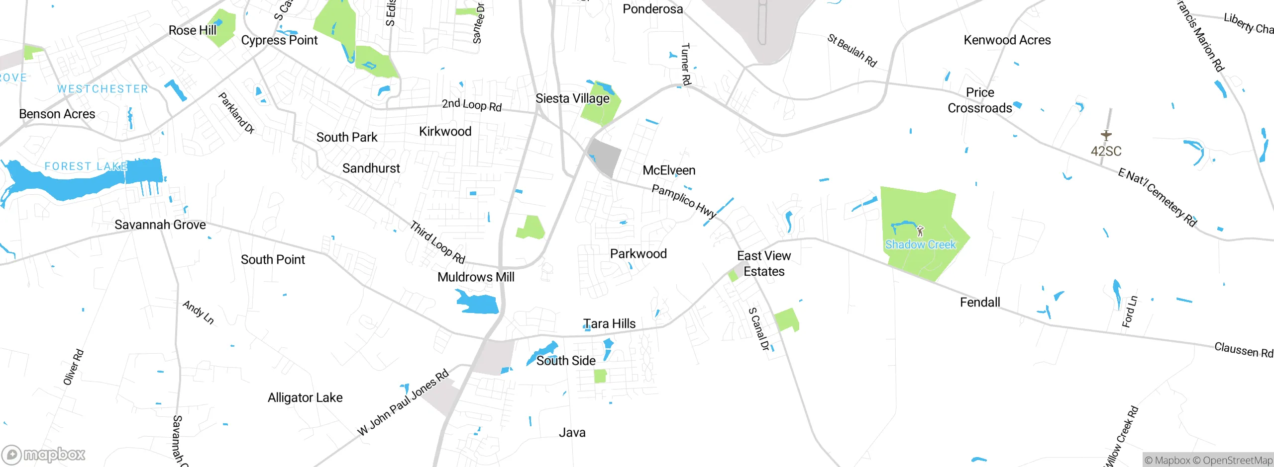 Map showing approximate location