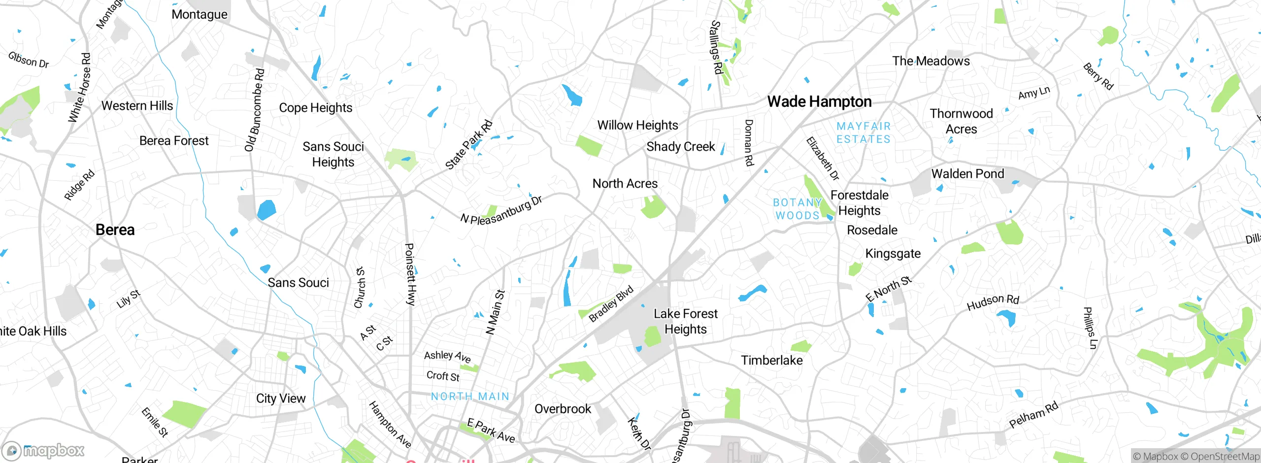 Map showing approximate location