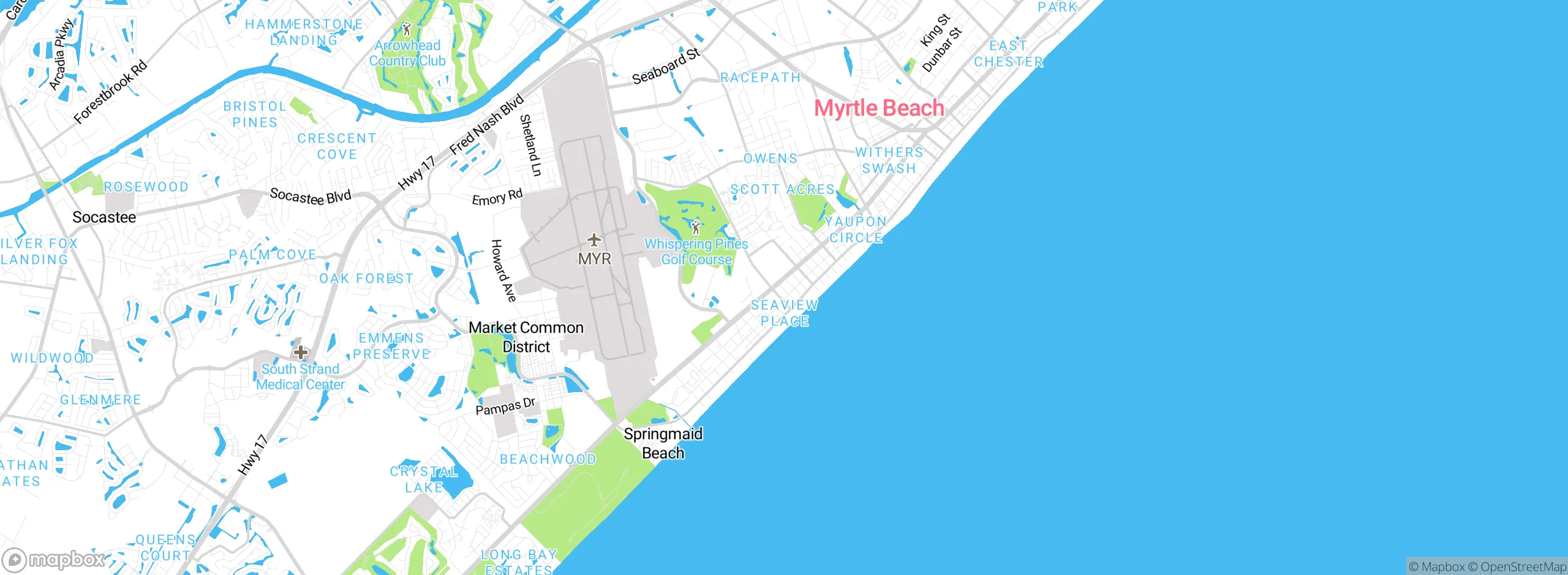 Map showing approximate location