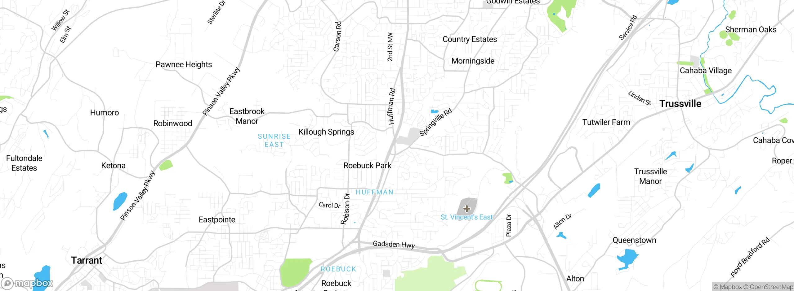 Map showing approximate location