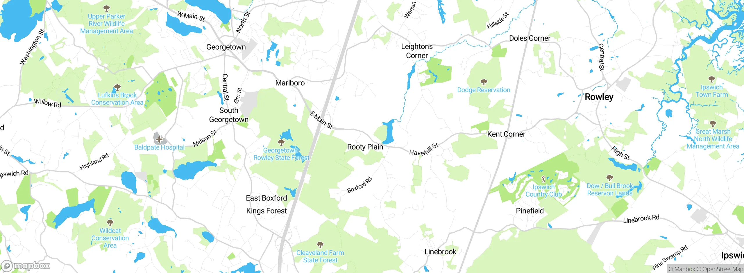 Map showing approximate location