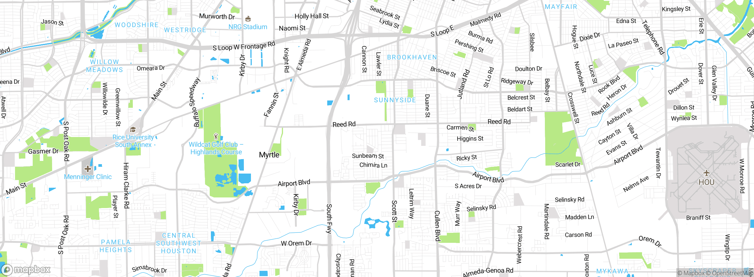 Map showing approximate location