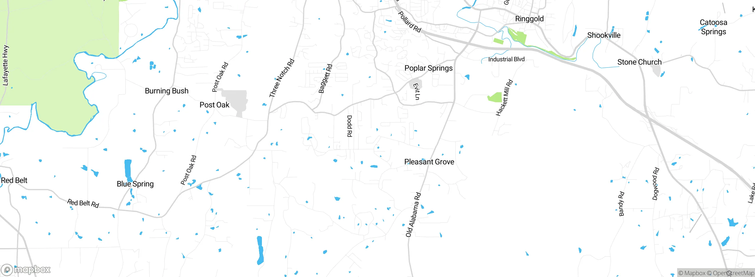 Map showing approximate location