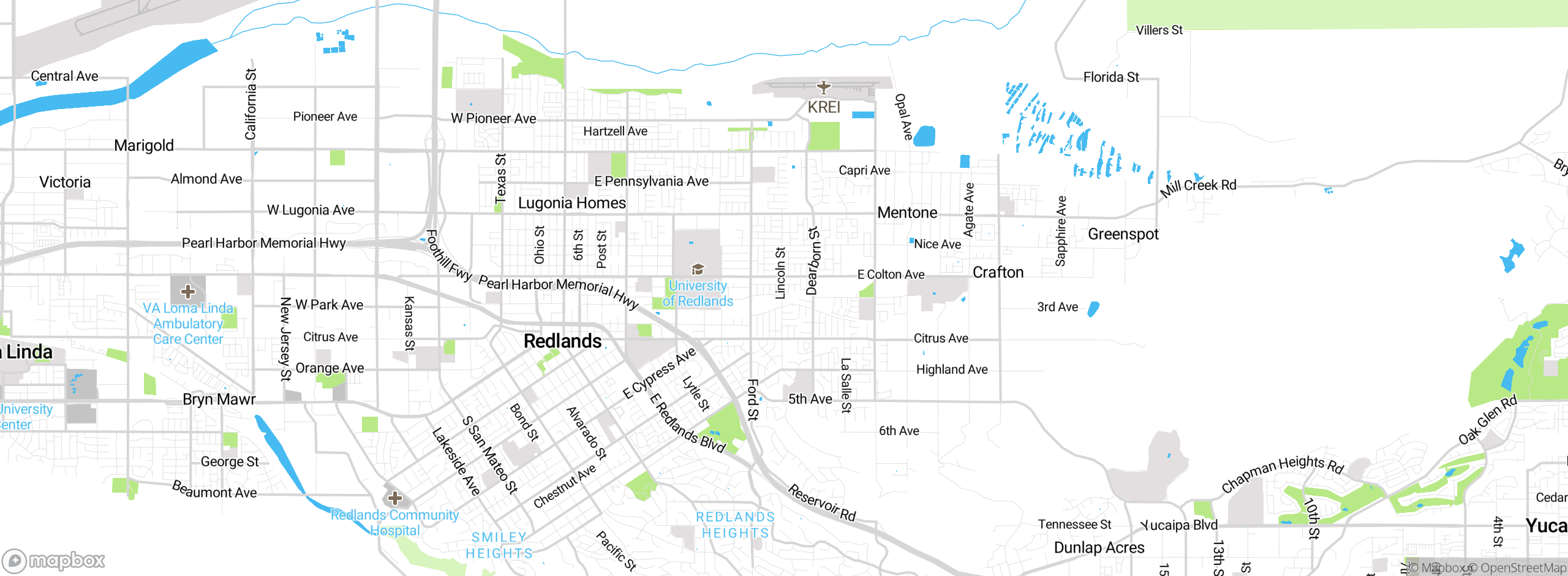 Map showing approximate location