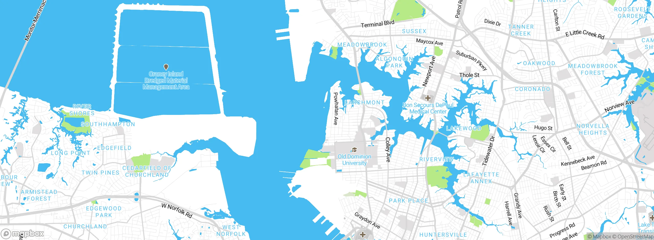 Map showing approximate location