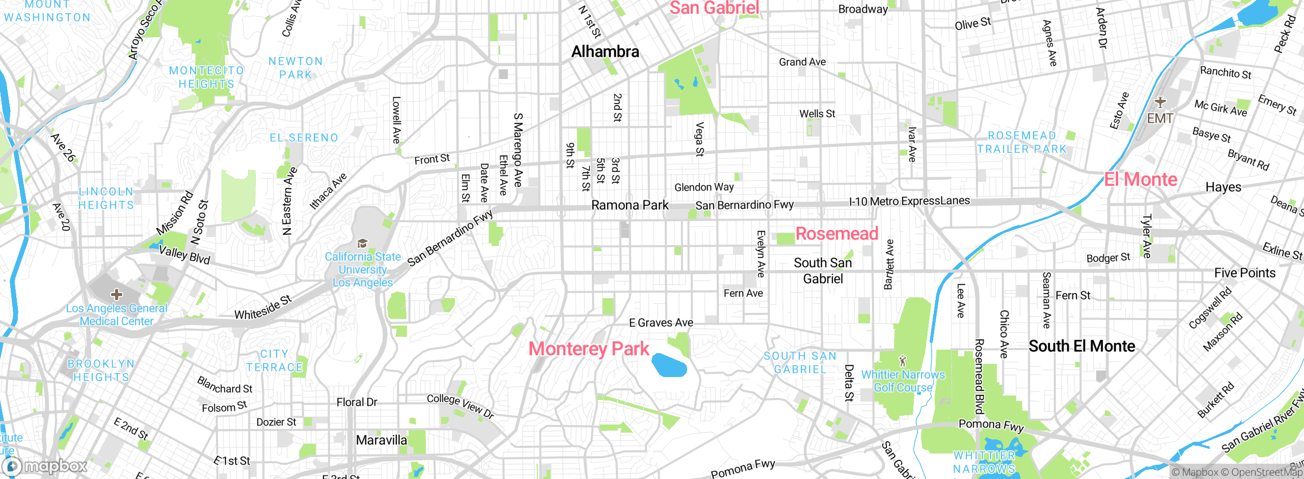 Map showing approximate location