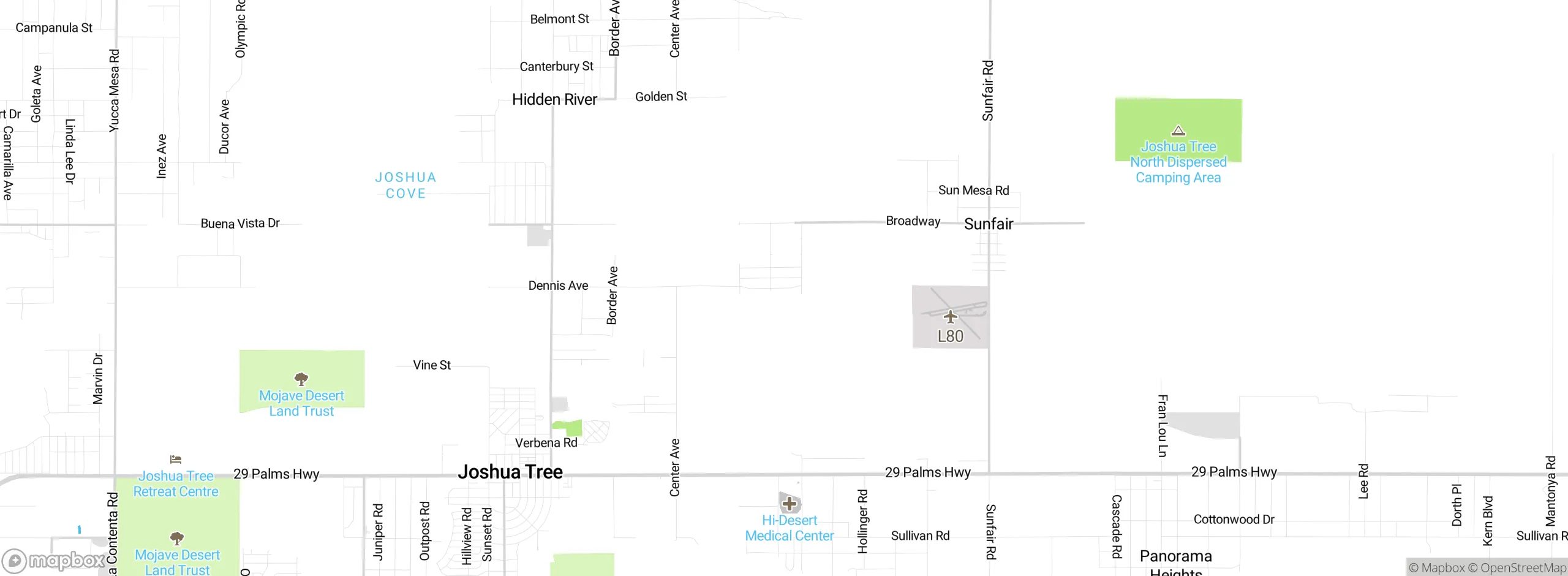 Map showing approximate location
