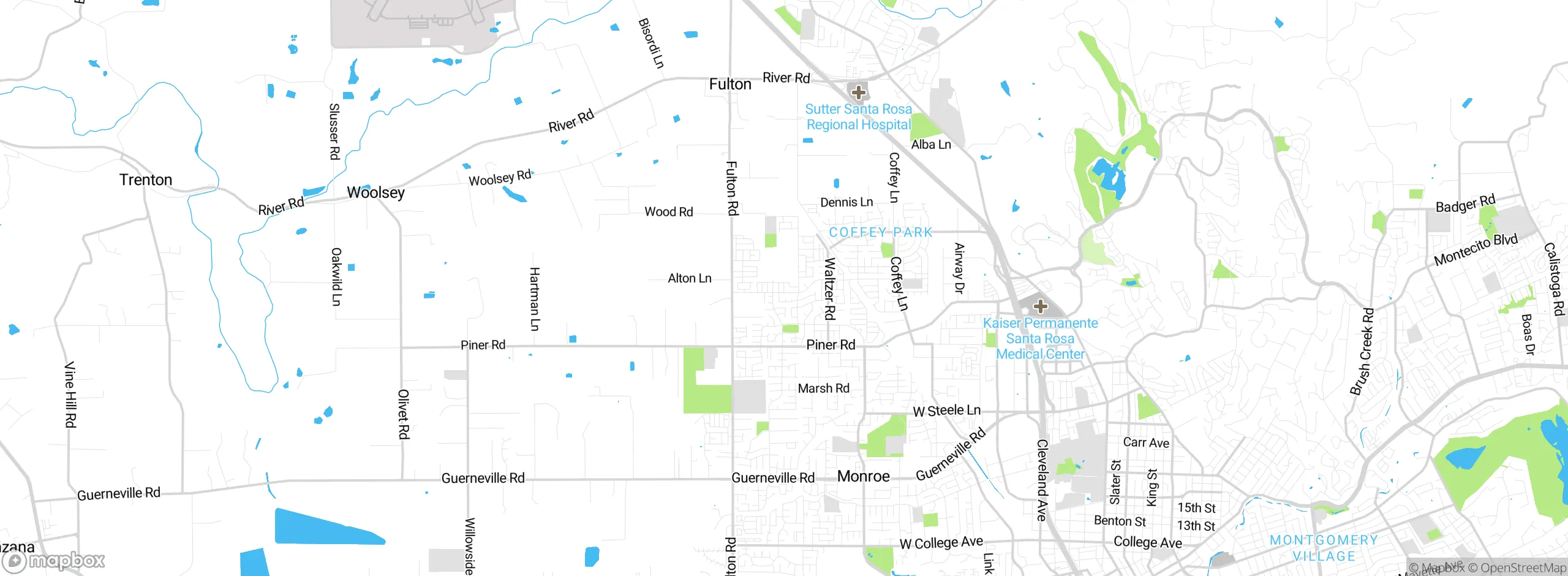 Map showing approximate location