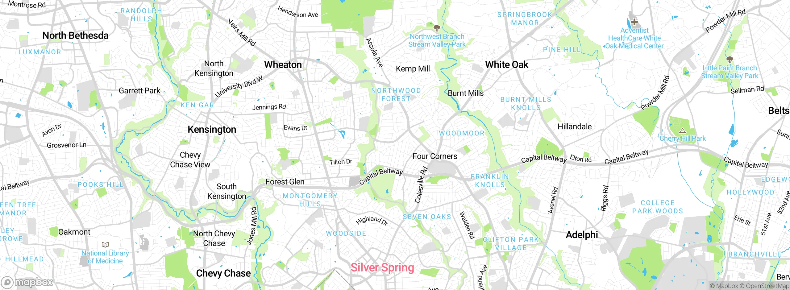 Map showing approximate location