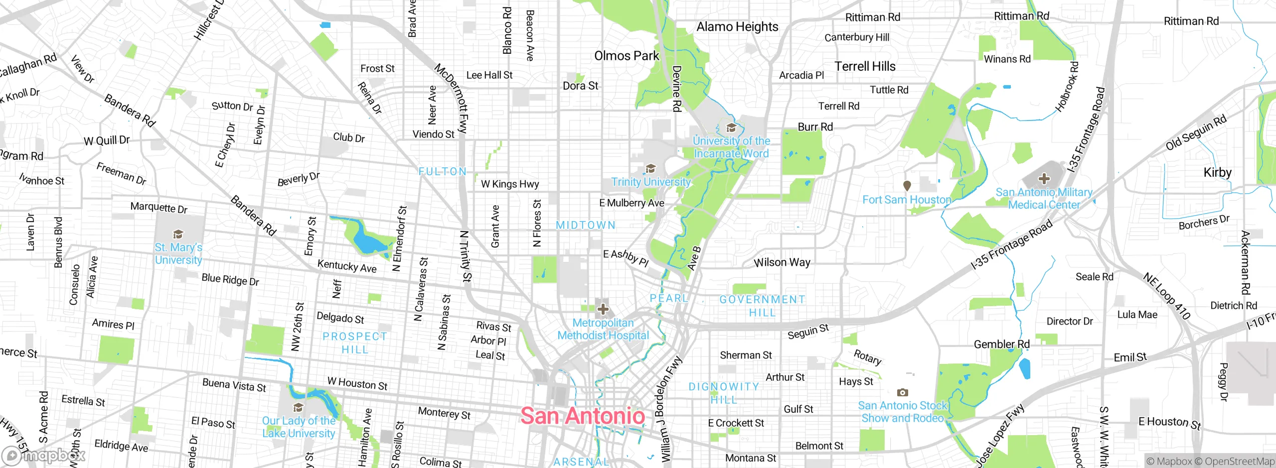 Map showing approximate location