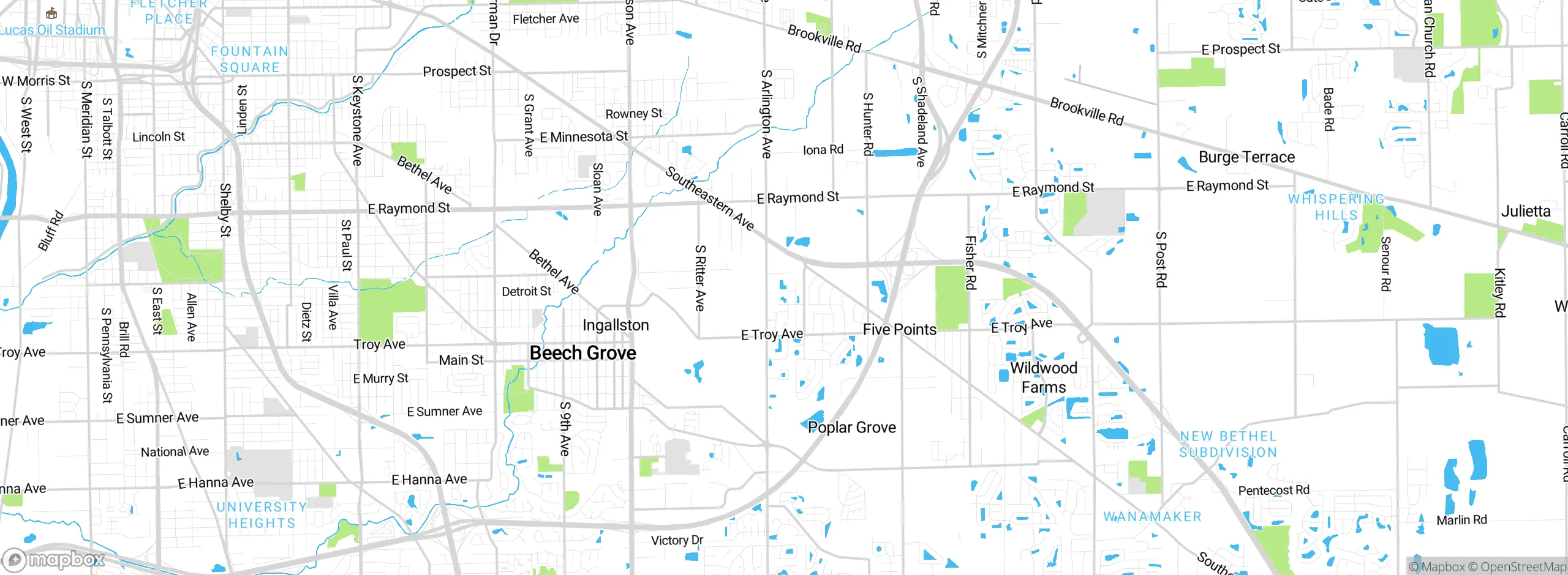 Map showing approximate location