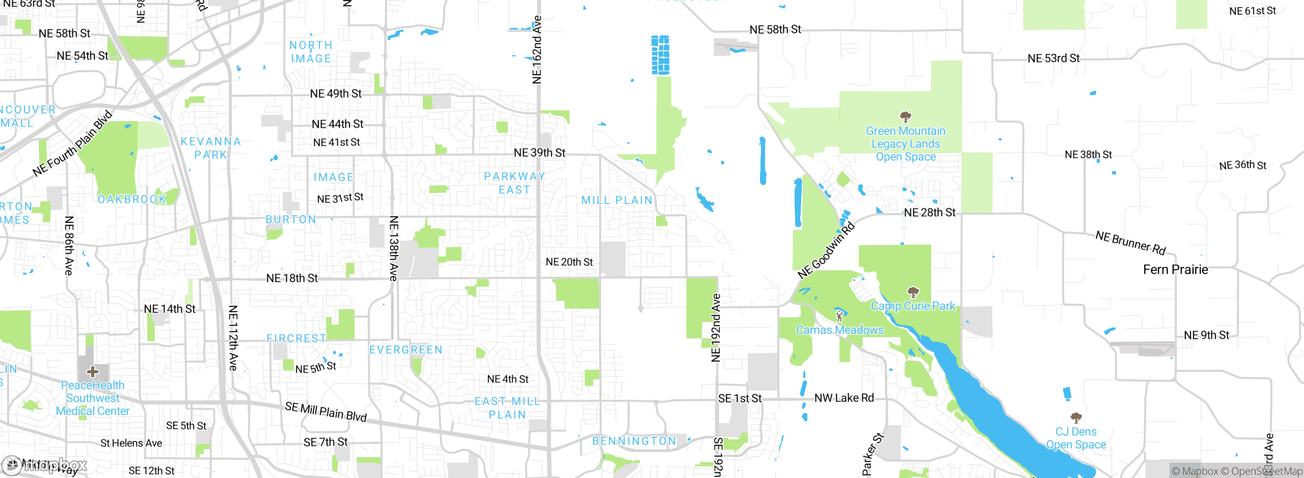 Map showing approximate location