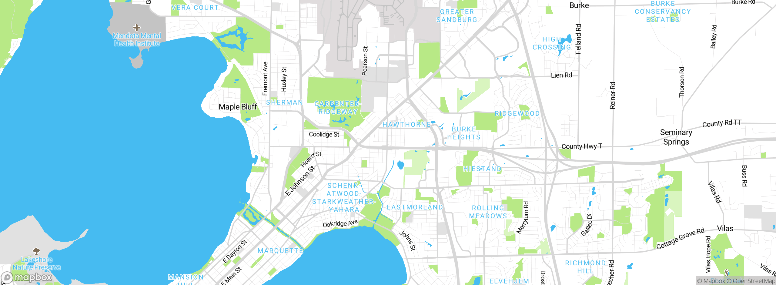 Map showing approximate location
