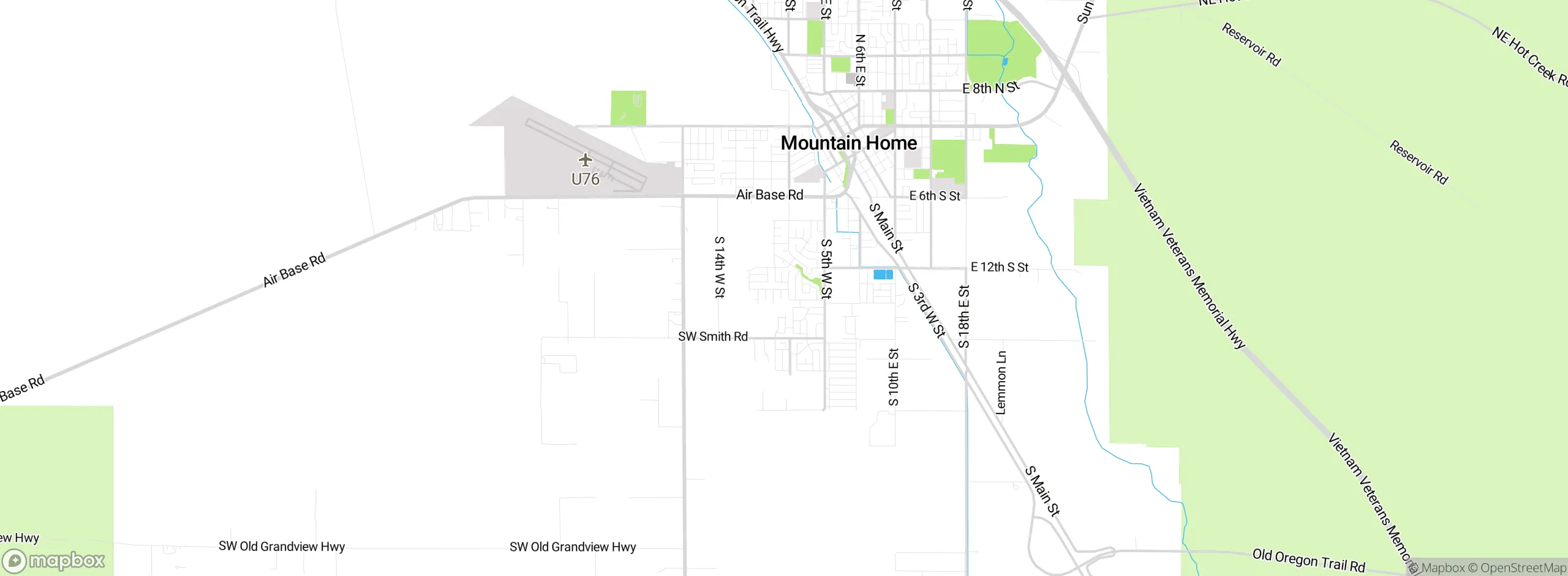 Map showing approximate location