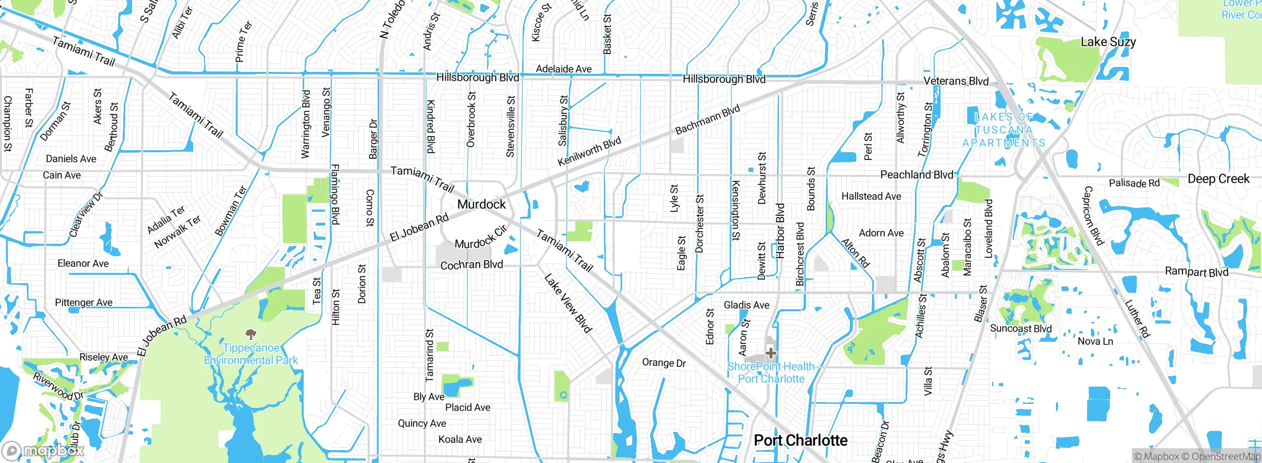 Map showing approximate location
