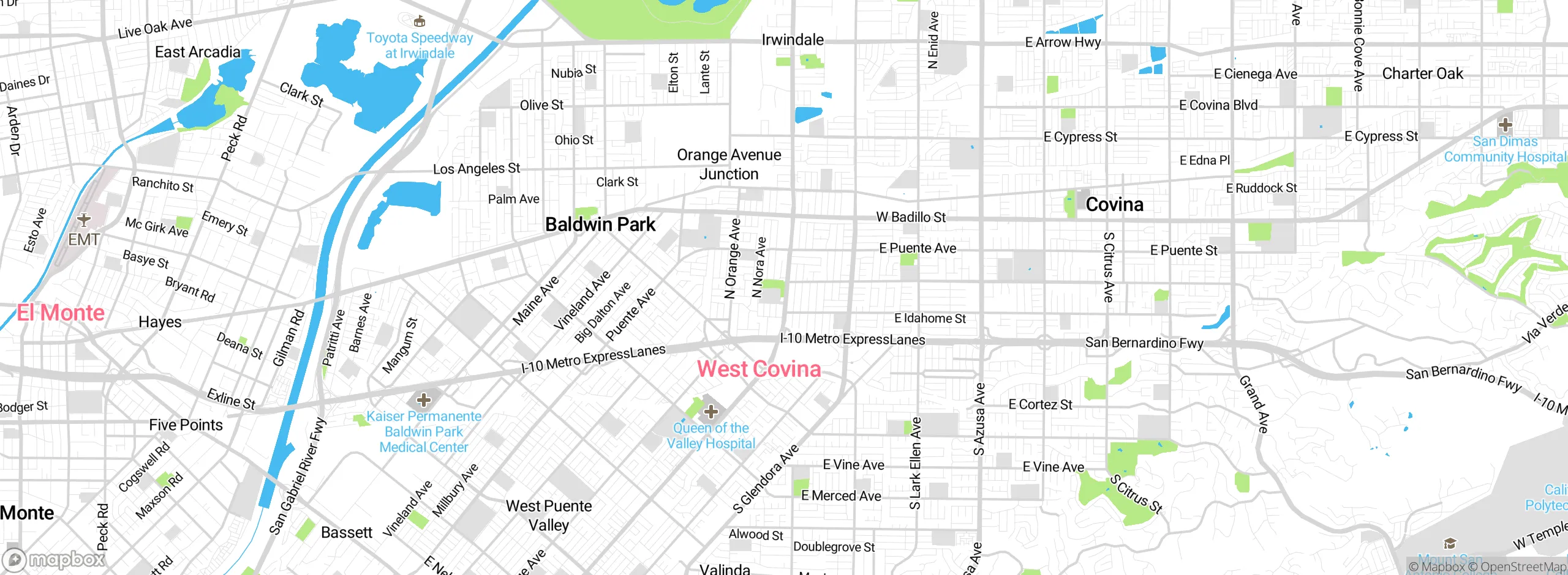 Map showing approximate location