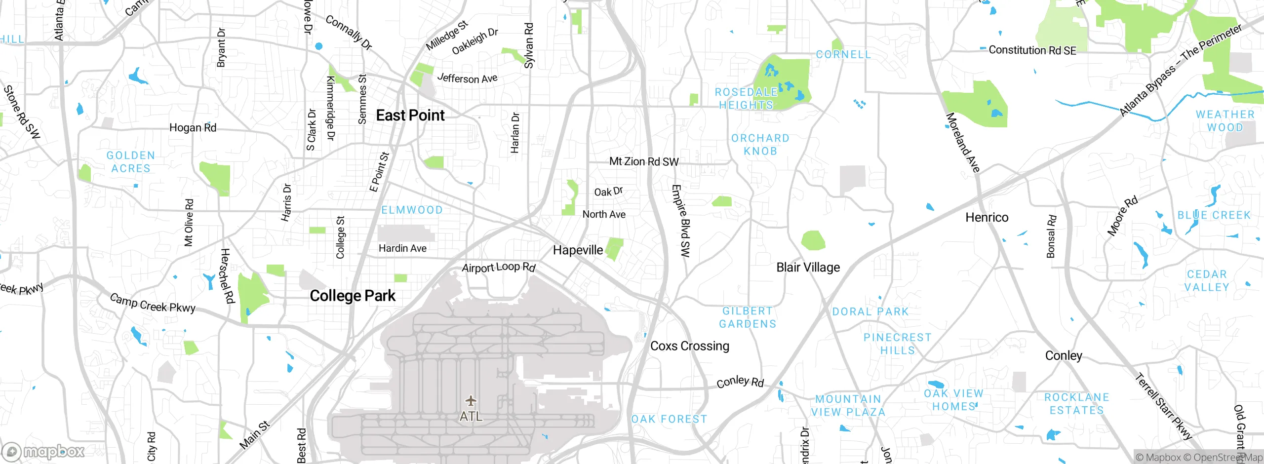 Map showing approximate location