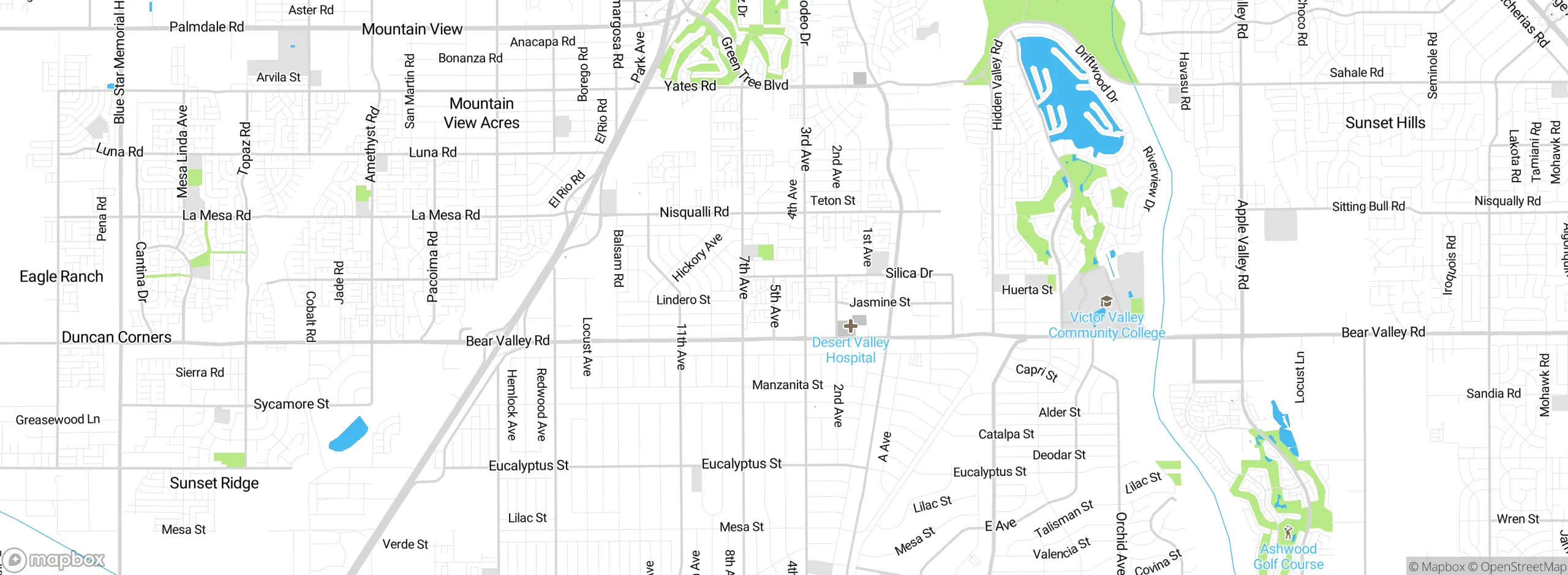 Map showing approximate location