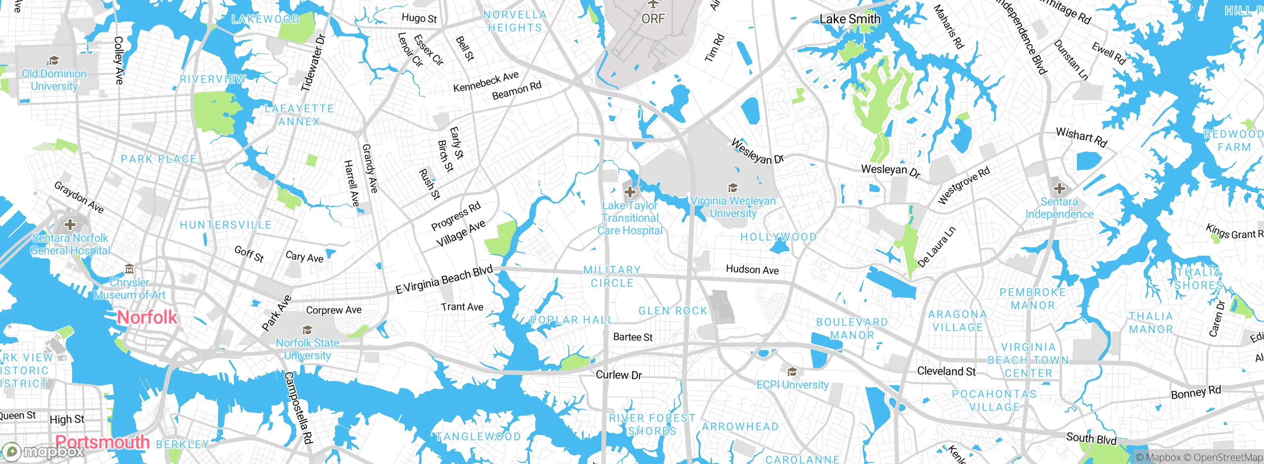 Map showing approximate location