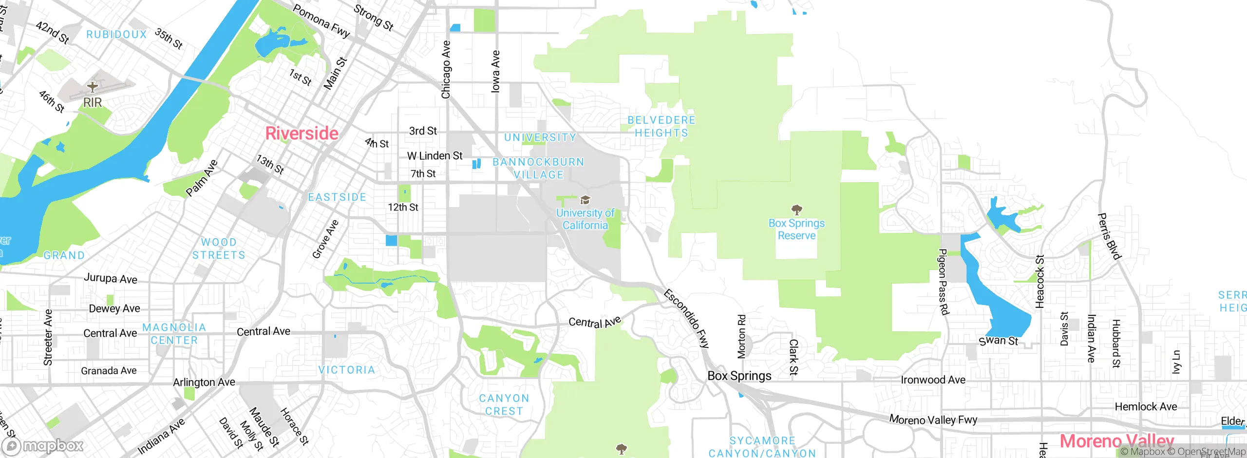 Map showing approximate location