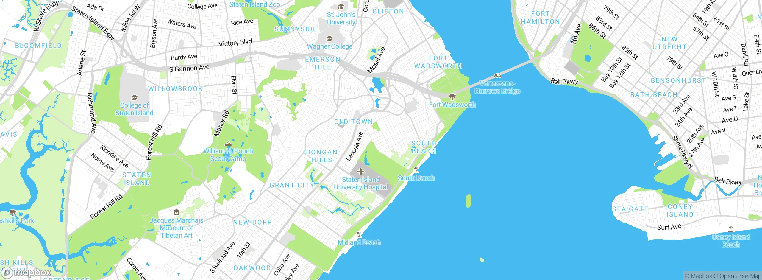 Map showing approximate location