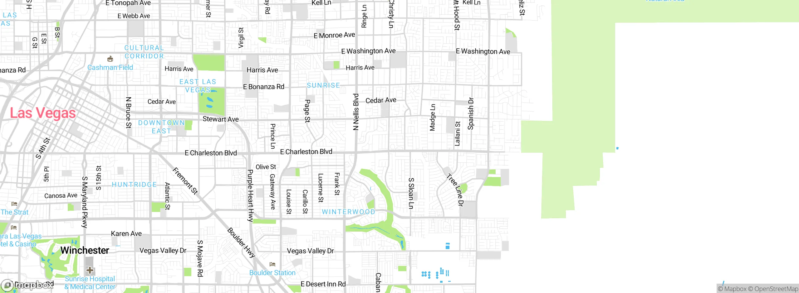Map showing approximate location